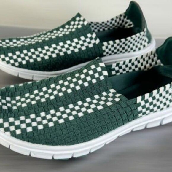 Michigan State Spartans Shoes Mens Size 10 Women 11 Woven Comfy Slip On Loafers - Picture 5 of 10